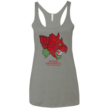 T-Shirts Venetian Grey / X-Small House Grayskull Women's Triblend Racerback Tank
