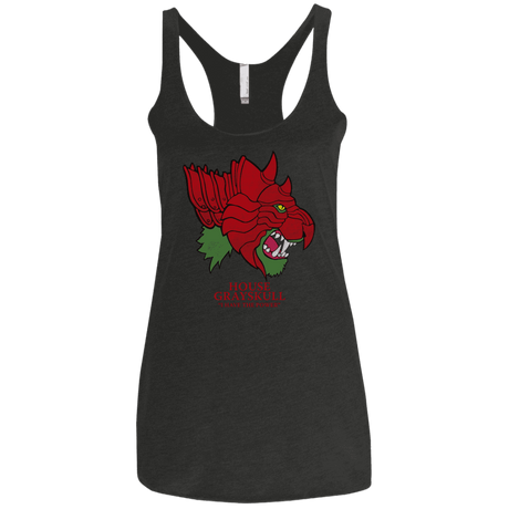 T-Shirts Vintage Black / X-Small House Grayskull Women's Triblend Racerback Tank