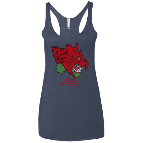 T-Shirts Vintage Navy / X-Small House Grayskull Women's Triblend Racerback Tank