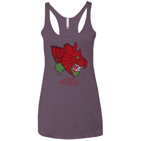 T-Shirts Vintage Purple / X-Small House Grayskull Women's Triblend Racerback Tank