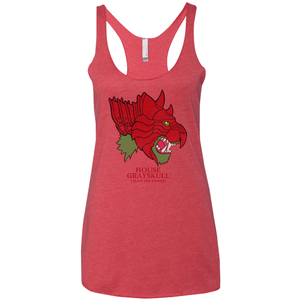 T-Shirts Vintage Red / X-Small House Grayskull Women's Triblend Racerback Tank