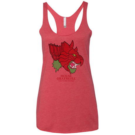 T-Shirts Vintage Red / X-Small House Grayskull Women's Triblend Racerback Tank