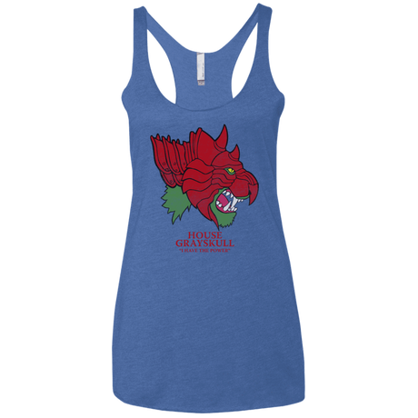 T-Shirts Vintage Royal / X-Small House Grayskull Women's Triblend Racerback Tank