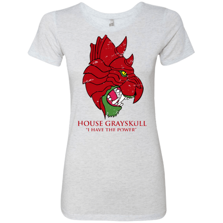 T-Shirts Heather White / Small House GraySkull Women's Triblend T-Shirt