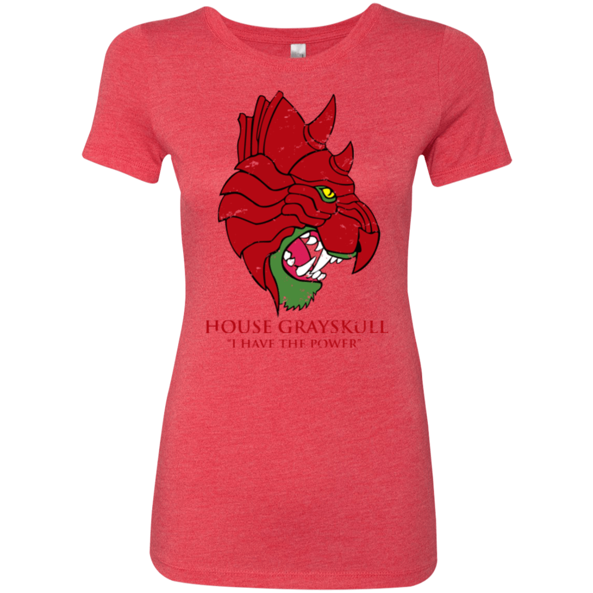 T-Shirts Vintage Red / Small House GraySkull Women's Triblend T-Shirt