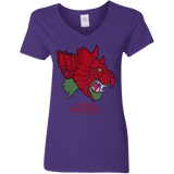 T-Shirts Purple / S House Grayskull Women's V-Neck T-Shirt