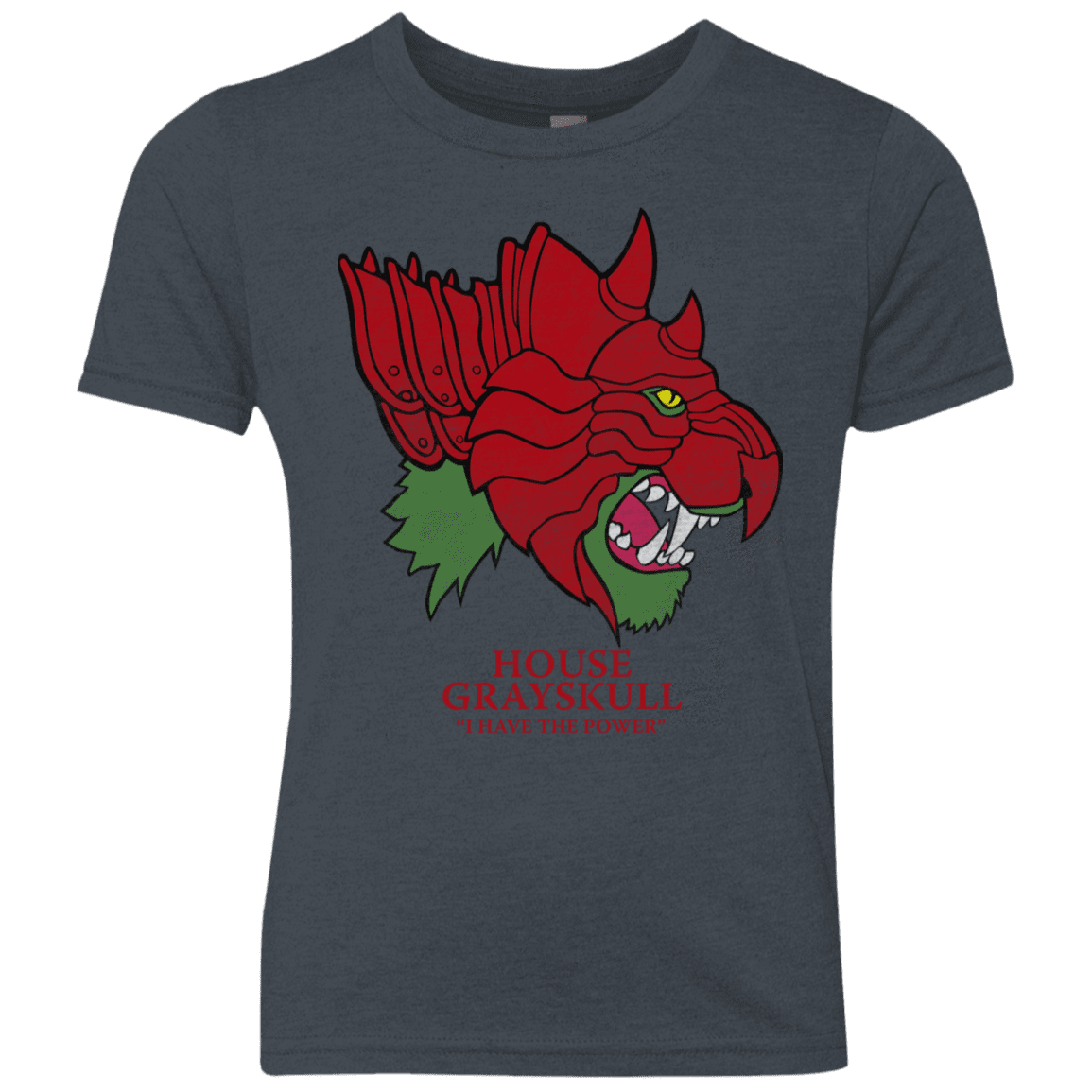 T-Shirts Vintage Navy / YXS House Grayskull Youth Triblend T-Shirt