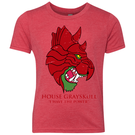 T-Shirts Vintage Red / YXS House GraySkull Youth Triblend T-Shirt