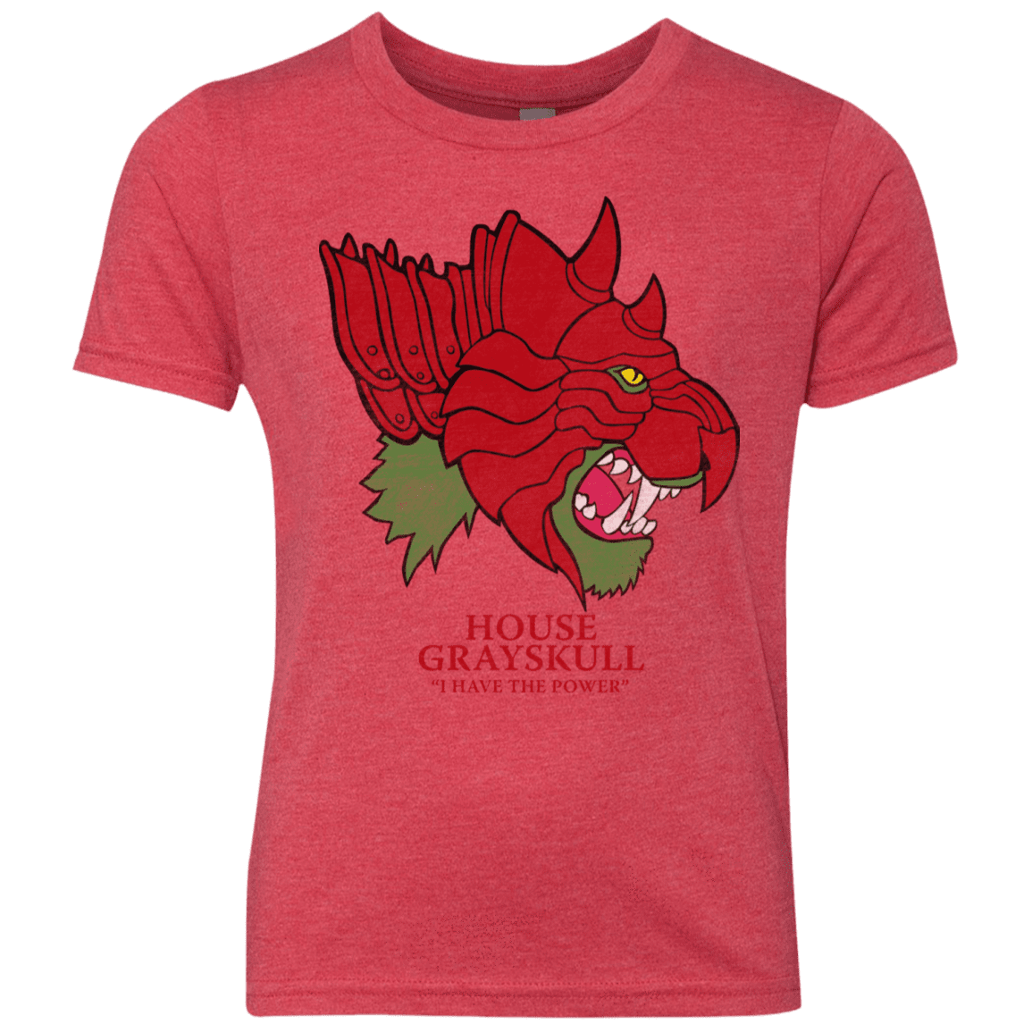 T-Shirts Vintage Red / YXS House Grayskull Youth Triblend T-Shirt