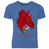 T-Shirts Vintage Royal / YXS House GraySkull Youth Triblend T-Shirt