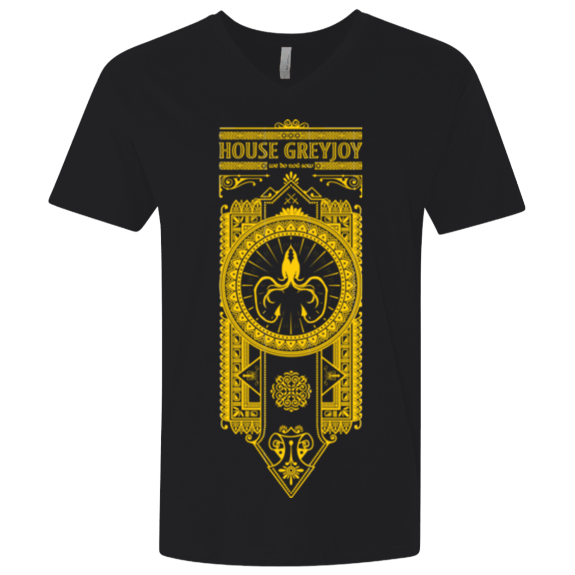 T-Shirts Black / X-Small House Greyjoy Men's Premium V-Neck