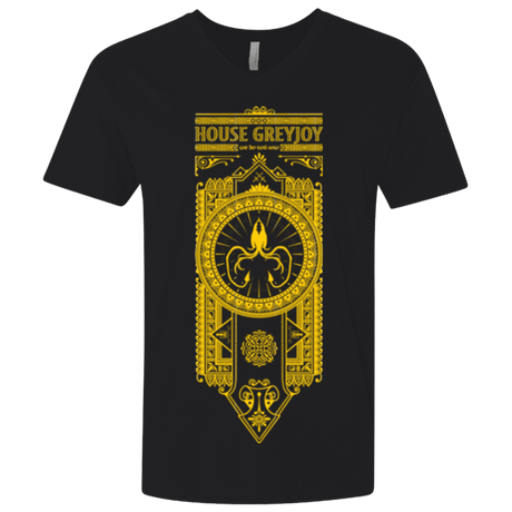 T-Shirts Black / X-Small House Greyjoy Men's Premium V-Neck