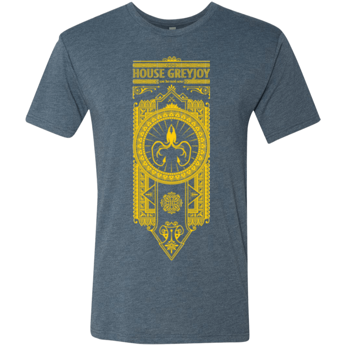 T-Shirts Indigo / Small House Greyjoy Men's Triblend T-Shirt