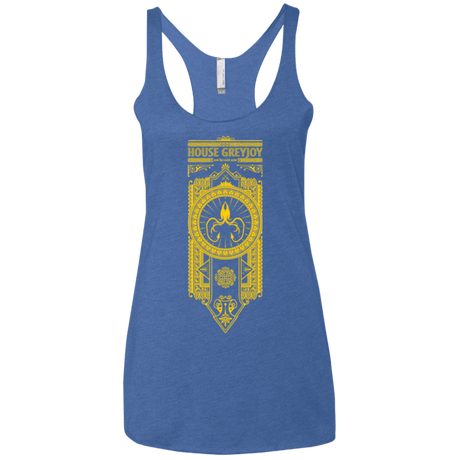 T-Shirts Vintage Royal / X-Small House Greyjoy Women's Triblend Racerback Tank