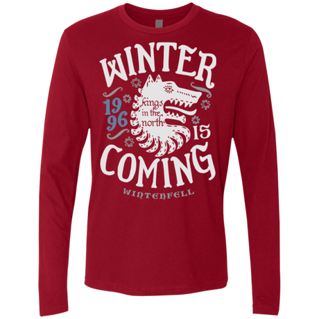 T-Shirts Cardinal / Small House in the North Men's Premium Long Sleeve