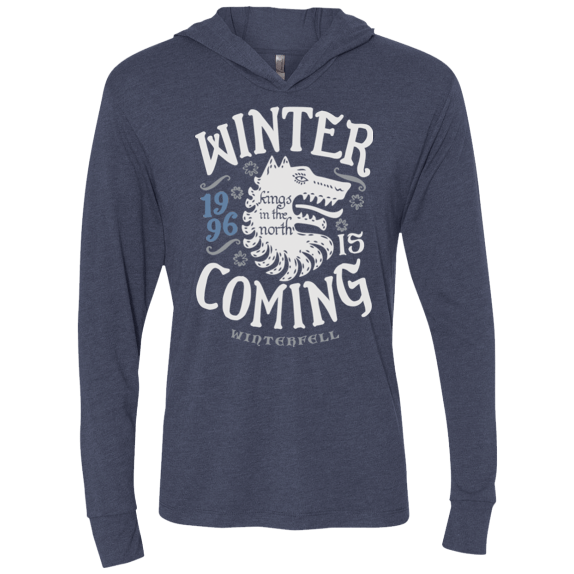 T-Shirts Vintage Navy / X-Small House in the North Triblend Long Sleeve Hoodie Tee