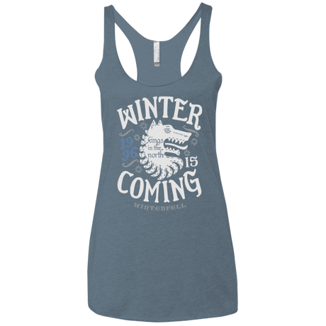 T-Shirts Indigo / X-Small House in the North Women's Triblend Racerback Tank
