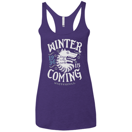T-Shirts Purple / X-Small House in the North Women's Triblend Racerback Tank