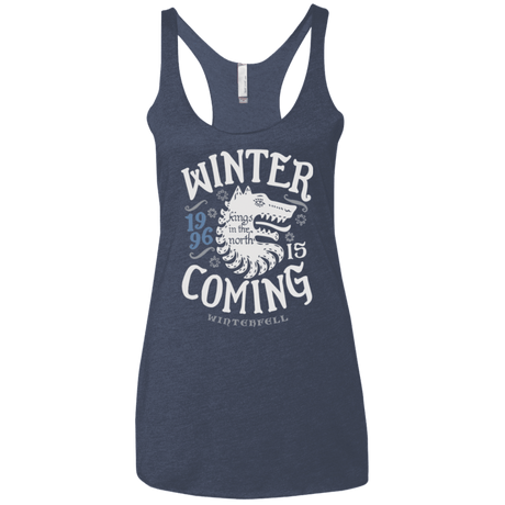 T-Shirts Vintage Navy / X-Small House in the North Women's Triblend Racerback Tank