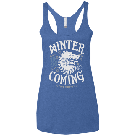 T-Shirts Vintage Royal / X-Small House in the North Women's Triblend Racerback Tank