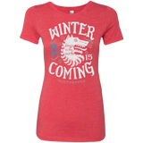 T-Shirts Vintage Red / Small House in the North Women's Triblend T-Shirt
