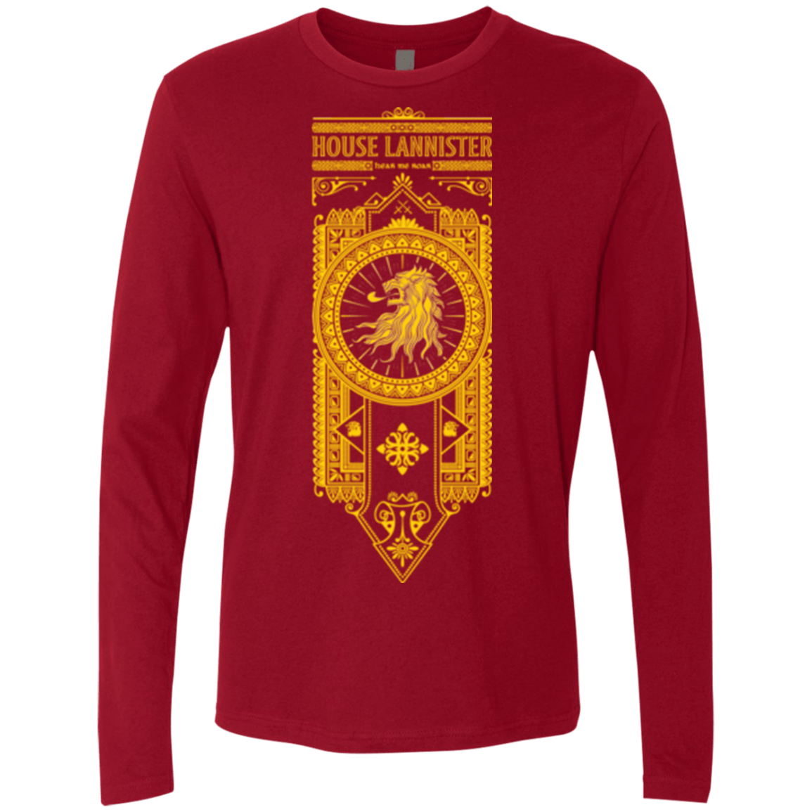 T-Shirts Cardinal / Small House Lannister (1) Men's Premium Long Sleeve