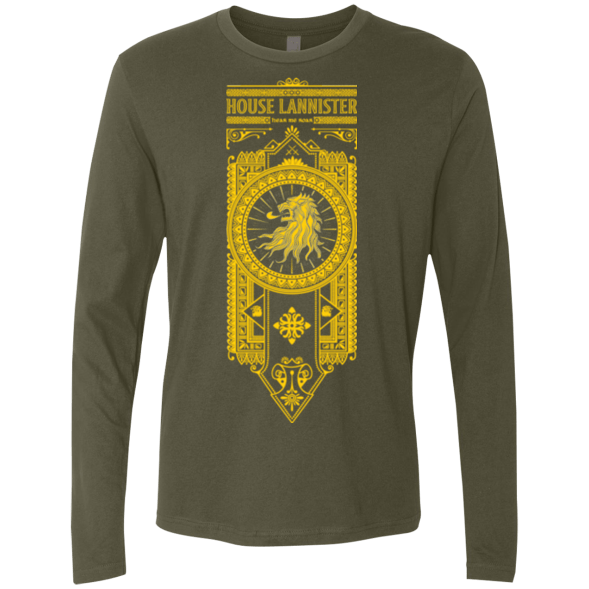 T-Shirts Military Green / Small House Lannister (1) Men's Premium Long Sleeve