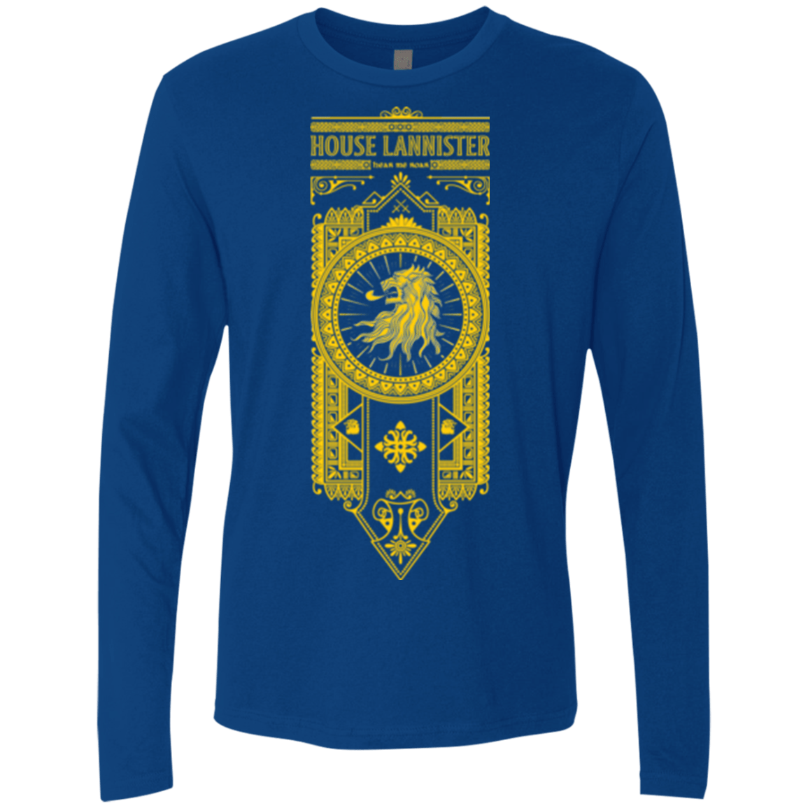 T-Shirts Royal / Small House Lannister (1) Men's Premium Long Sleeve