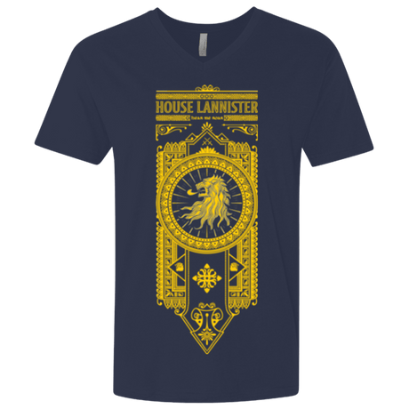 T-Shirts Midnight Navy / X-Small House Lannister (1) Men's Premium V-Neck