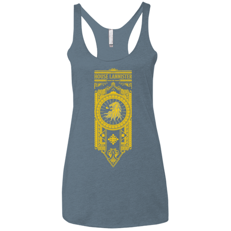 T-Shirts Indigo / X-Small House Lannister (1) Women's Triblend Racerback Tank
