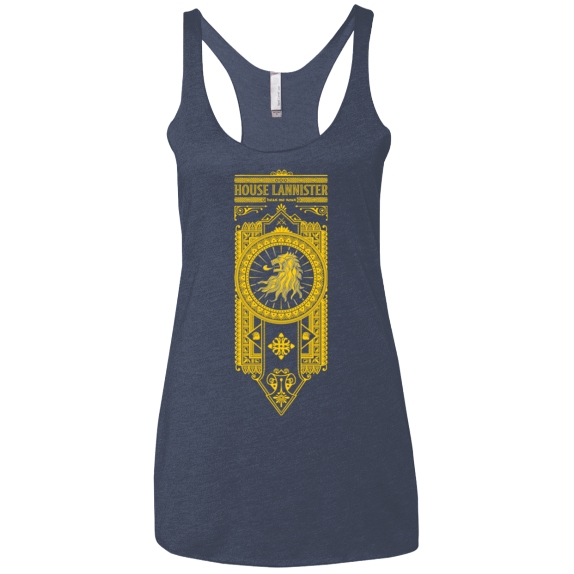 T-Shirts Vintage Navy / X-Small House Lannister (1) Women's Triblend Racerback Tank