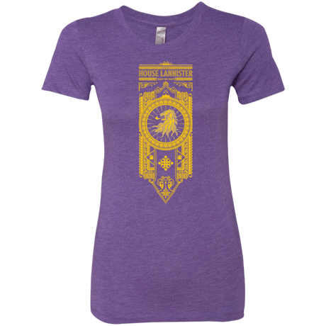 T-Shirts Purple Rush / Small House Lannister (1) Women's Triblend T-Shirt