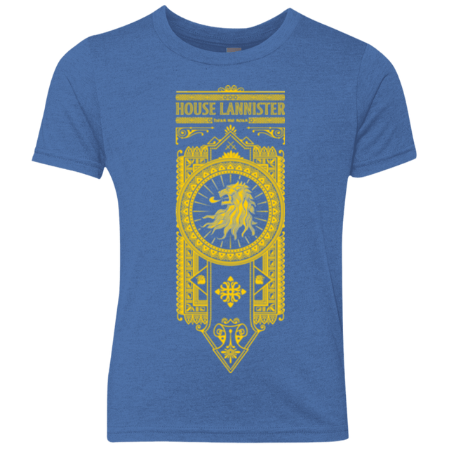 T-Shirts Vintage Royal / YXS House Lannister (1) Youth Triblend T-Shirt