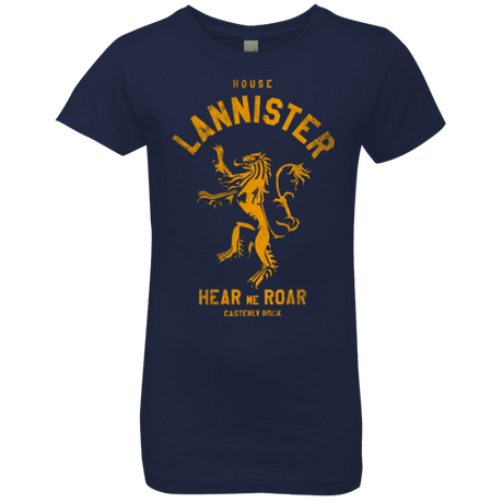 T-Shirts Midnight Navy / YXS House Lannister Girls Premium T-Shirt