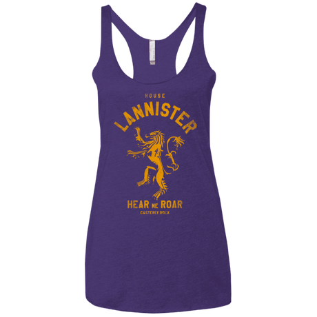 T-Shirts Purple / X-Small House Lannister Women's Triblend Racerback Tank