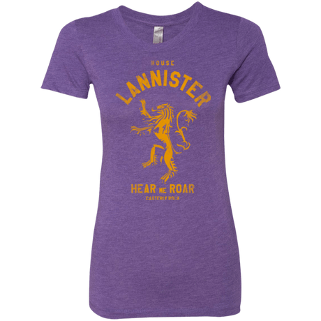 T-Shirts Purple Rush / Small House Lannister Women's Triblend T-Shirt