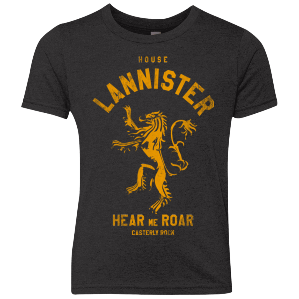 T-Shirts Vintage Black / YXS House Lannister Youth Triblend T-Shirt