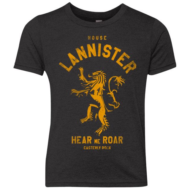 T-Shirts Vintage Black / YXS House Lannister Youth Triblend T-Shirt