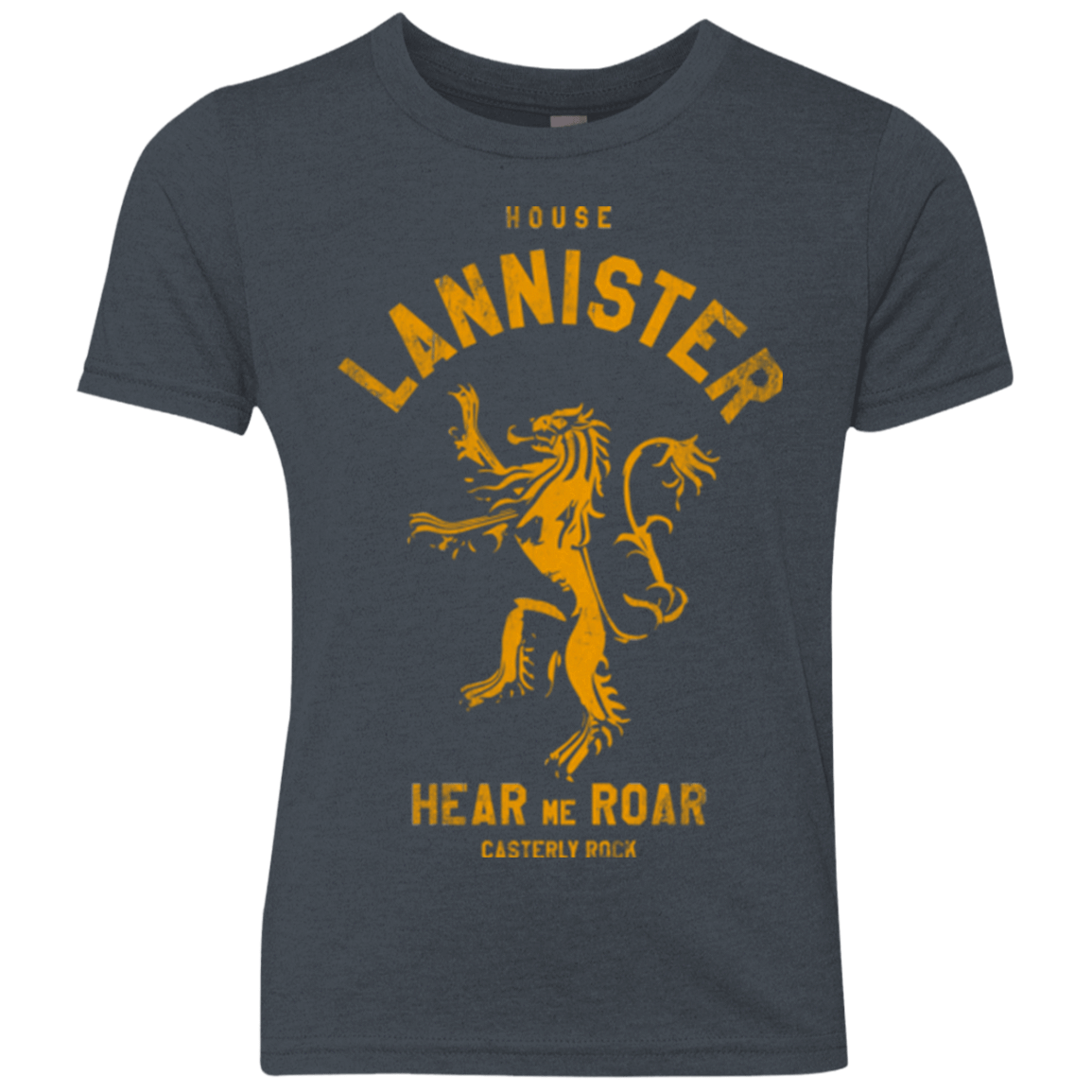 T-Shirts Vintage Navy / YXS House Lannister Youth Triblend T-Shirt