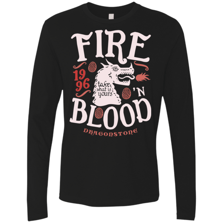 T-Shirts Black / Small House of Dragons Men's Premium Long Sleeve