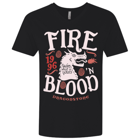 T-Shirts Black / X-Small House of Dragons Men's Premium V-Neck