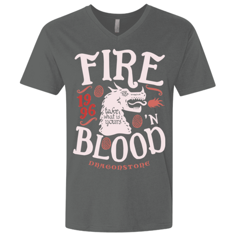 T-Shirts Heavy Metal / X-Small House of Dragons Men's Premium V-Neck