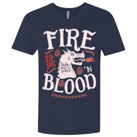 T-Shirts Midnight Navy / X-Small House of Dragons Men's Premium V-Neck