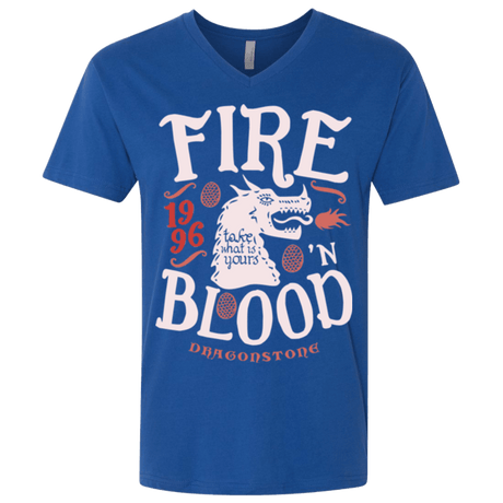 T-Shirts Royal / X-Small House of Dragons Men's Premium V-Neck