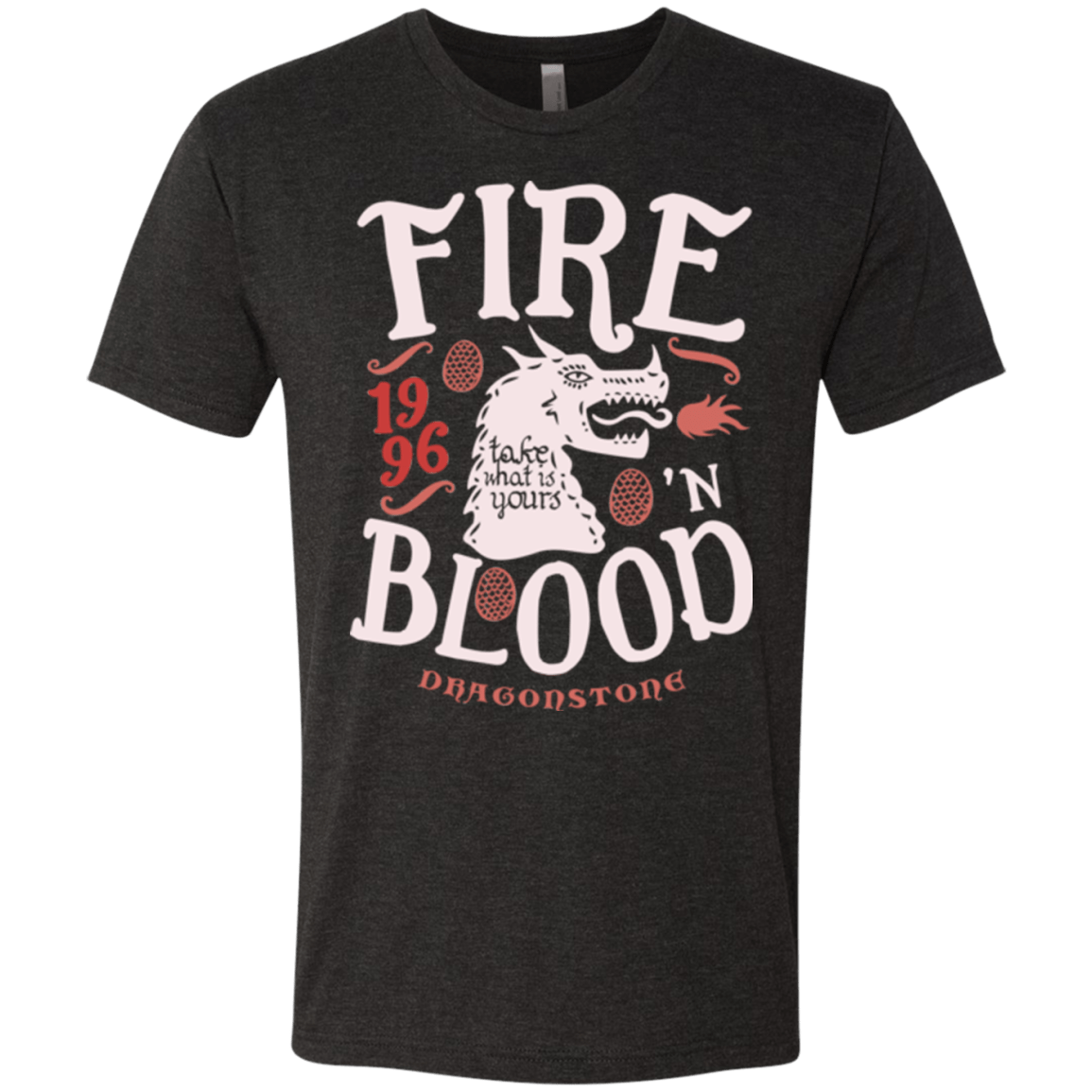 T-Shirts Vintage Black / Small House of Dragons Men's Triblend T-Shirt