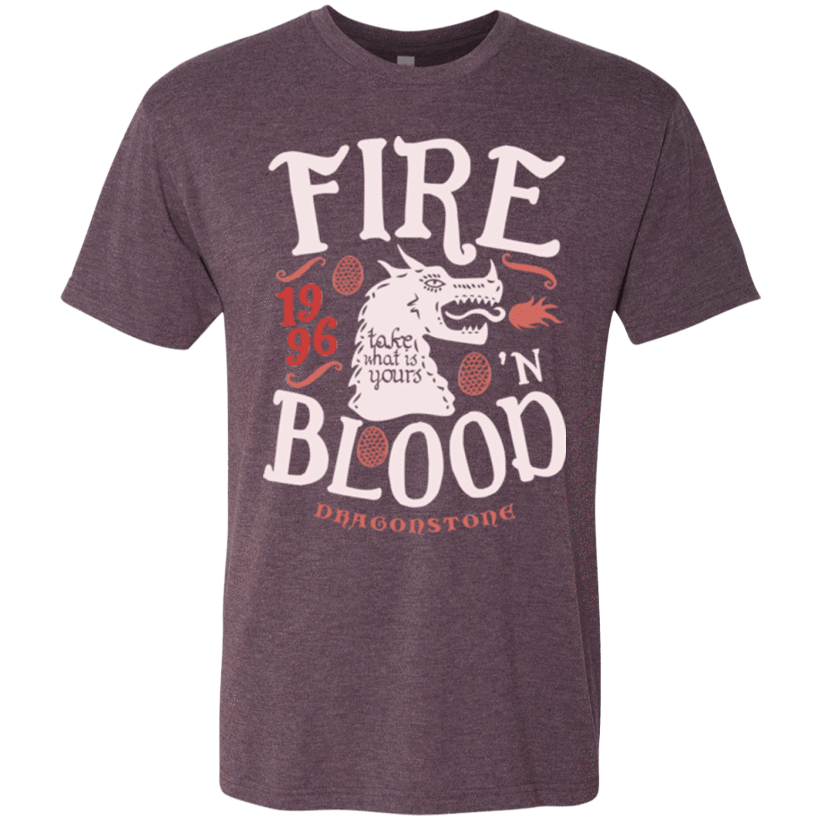 T-Shirts Vintage Purple / Small House of Dragons Men's Triblend T-Shirt