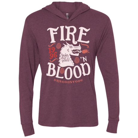 T-Shirts House of Dragons Triblend Long Sleeve Hoodie Tee