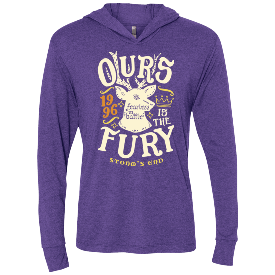 T-Shirts House of Fury Triblend Long Sleeve Hoodie Tee