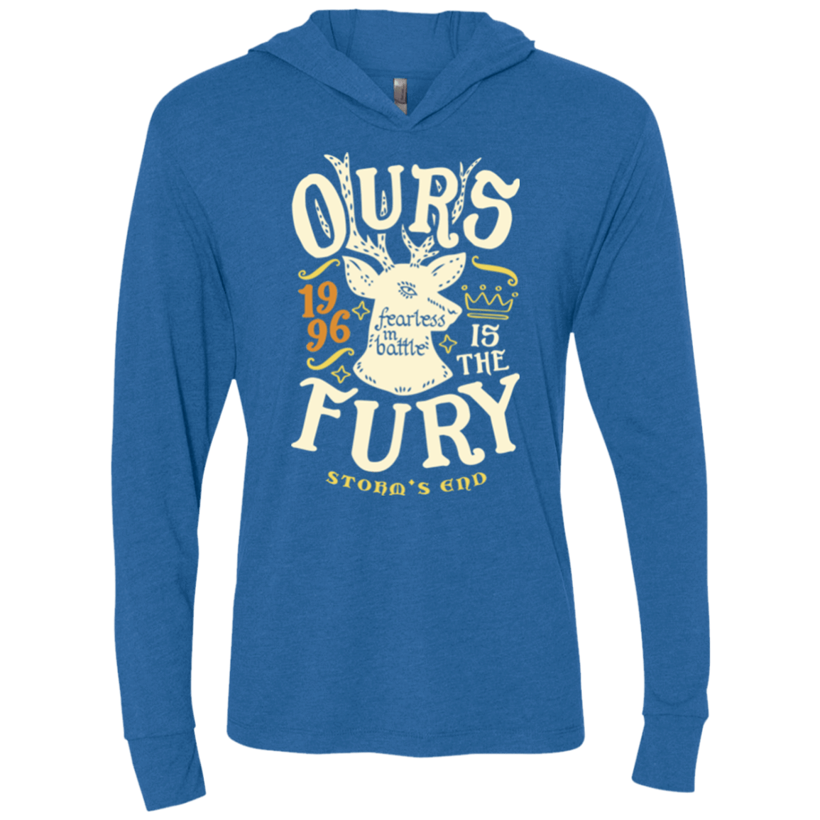 T-Shirts Vintage Royal / X-Small House of Fury Triblend Long Sleeve Hoodie Tee