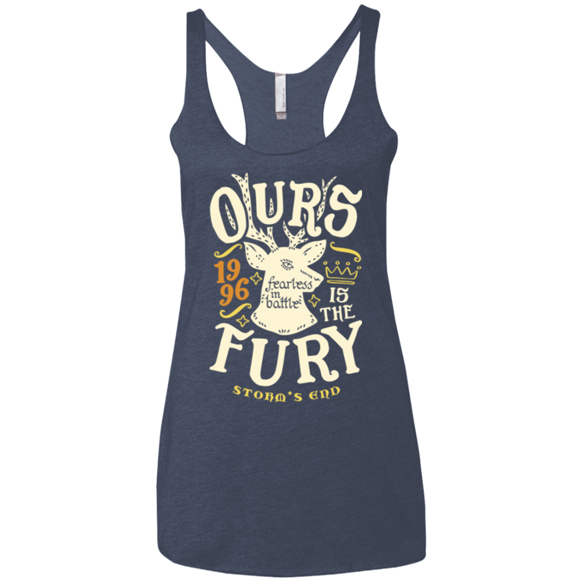 T-Shirts Vintage Navy / X-Small House of Fury Women's Triblend Racerback Tank